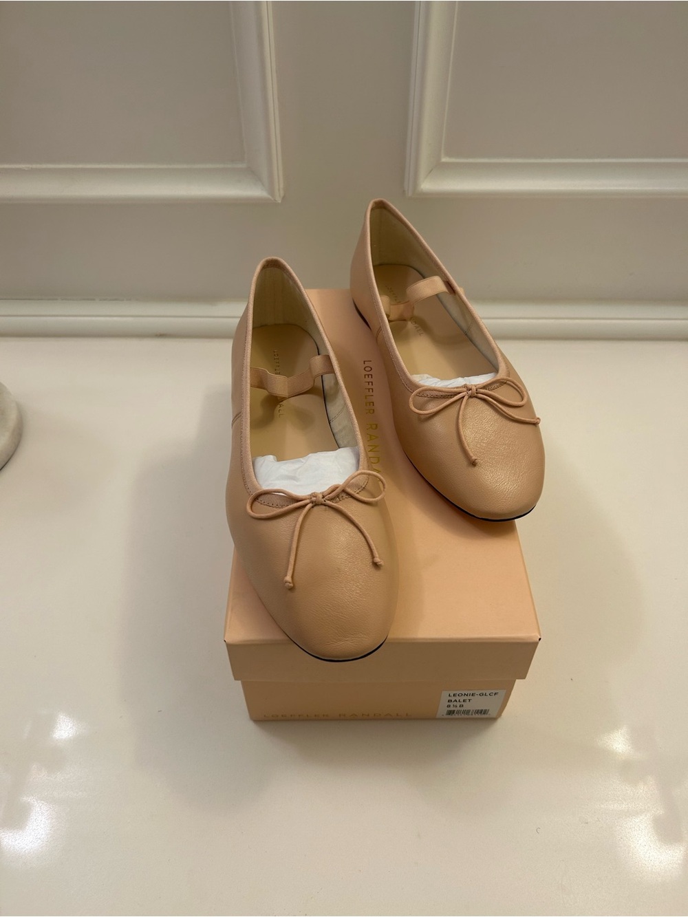 Loeffler Randall Nude Bow Ballet Flats - Picture 3 of 3